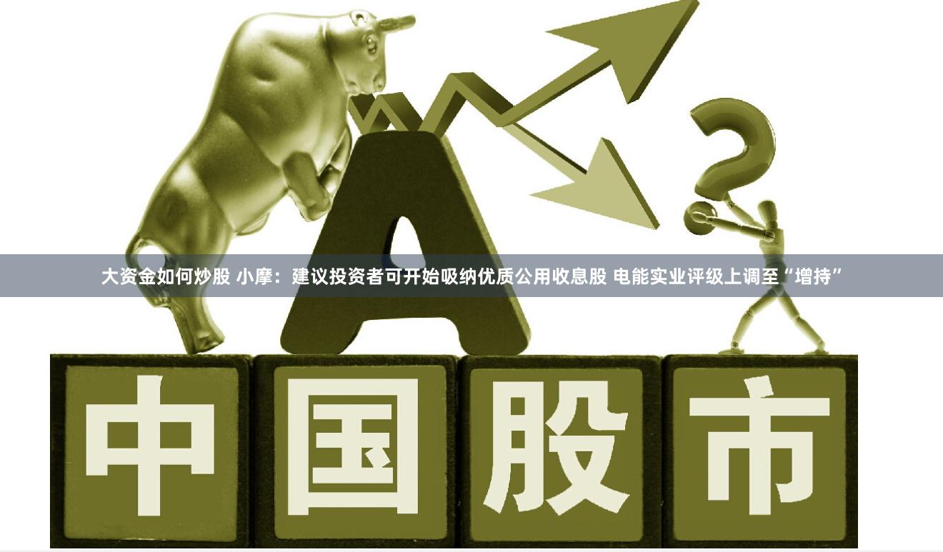 大资金如何炒股 小摩：建议投资者可开始吸纳优质公用收息股 电能实业评级上调至“增持”