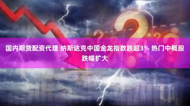 国内期货配资代理 纳斯达克中国金龙指数跌超3% 热门中概股跌幅扩大