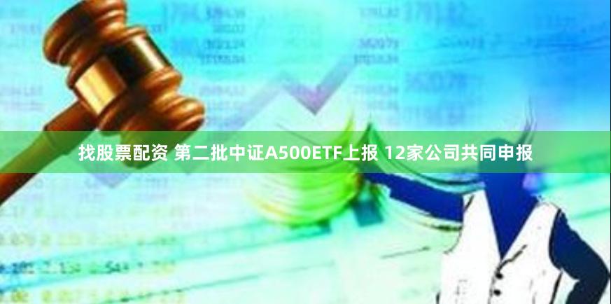 找股票配资 第二批中证A500ETF上报 12家公司共同申报